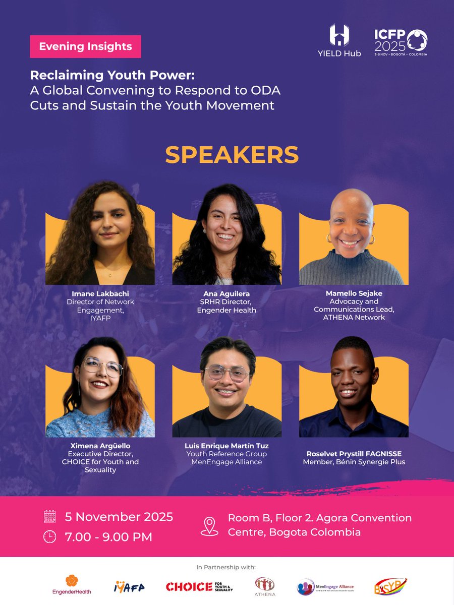 Les jeunes ne sont pas le futur.
Ils sont le présent qui agit, crée et transforme. ✊🏾
Je serai panéliste au side-event « Reclaiming Youth Power » à l’#ICFP2025 pour défendre un message clair :

<a href="/CojasBenin/">COJAS Bénin</a>  <a href="/Abpf_ippf/">ABPF</a> <a href="/roajelfbenin/">Roajelf Bénin</a>