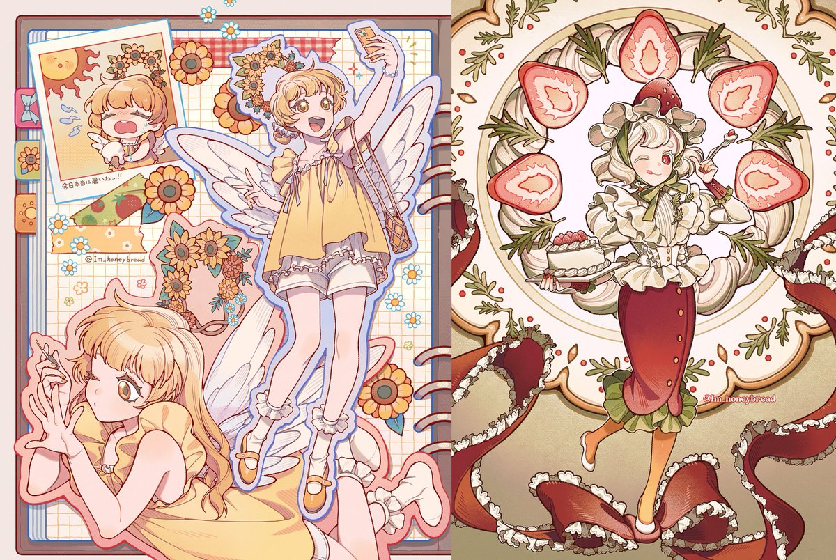 Im_honeybread's tweet image. こんにちは、流麗な線で華やかな絵を描く
イラストレーターの蜜パンと申します。
25年12月以後納品の依頼を募集しております。
全身イラストやキャラクターデザインが得意です！
是非お気軽にお問い合わせください☺️

詳細、ポートフォリオはこちら
honeybread.kr

#有償依頼 #イラスト依頼