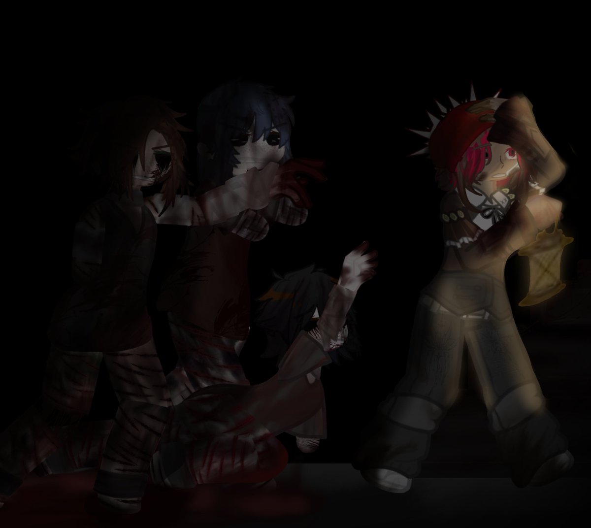 White_May0's tweet photo. ESPECIAL DE HALLOWEEN!
Un pequeño crossover entre CoMPaS y My little amnesia JJSJSJJS
#Amnesia #CoMPaS #Raptor #Timba #victor #Trollino #minicrossover https://t.co/pmn2pSc6FT