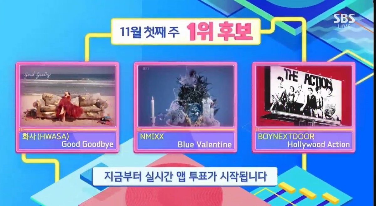 .<a href="/BOYNEXTDOOR_twt/">BOYNEXTDOOR_twt</a>'s “Hollywood Action” is nominated for 1st place on today's Inkigayo! 🏆

🗳️ Vote “Hollywood Action” via Higher app now! 

#BOYNEXTDOOR #보이넥스트도어
<a href="/BOYNEXTDOOR_KOZ/">BOYNEXTDOOR</a> <a href="/BOYNEXTDOOR_twt/">BOYNEXTDOOR_twt</a>