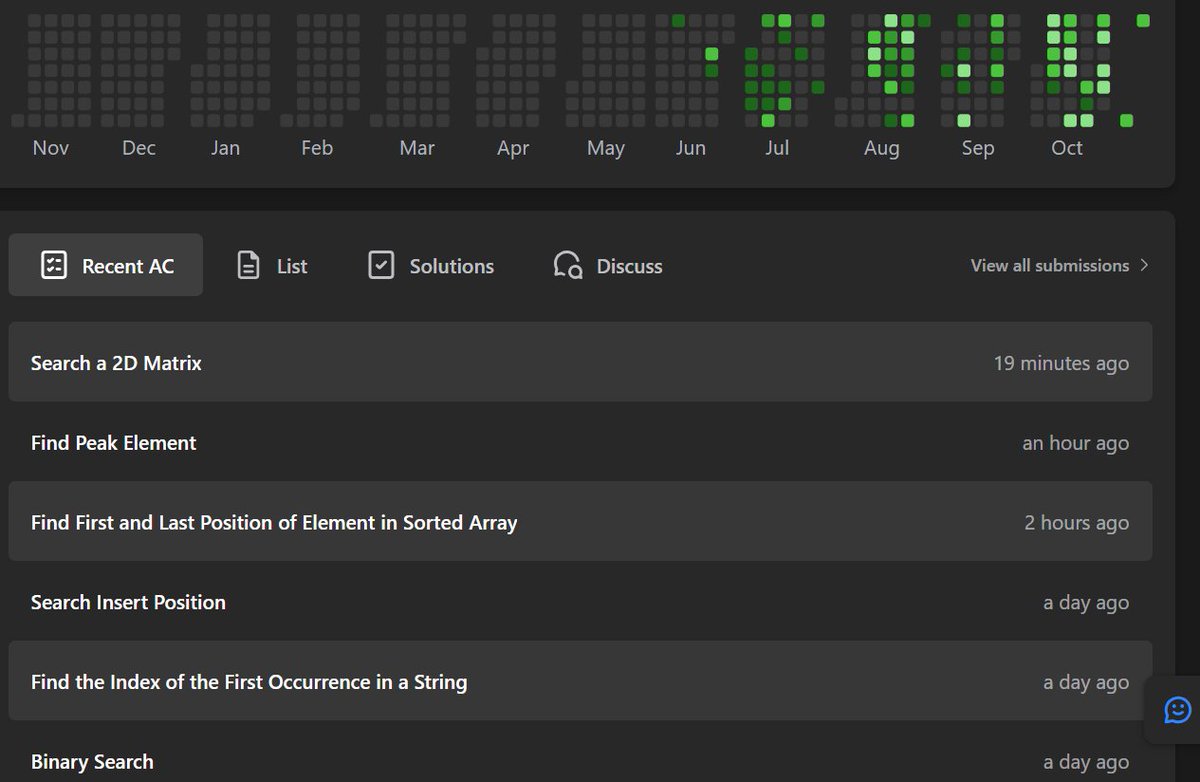 Parthodasm23's tweet image. A beginner journey on leetcode (some day solve 3/2 prob but some day not). that's why i'm more into progress instead of perfection #100DaysOfCode