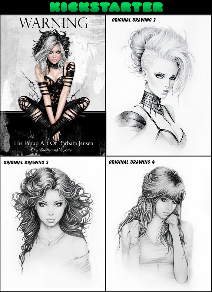 Chronic2's tweet image. Hi Pin-Up fans!  I have 3 new original drawings as add-ons on my Kickstarter book campaign! The book has been funded so it's officially a go! Check it all out here: kickstarter.com/projects/barba…