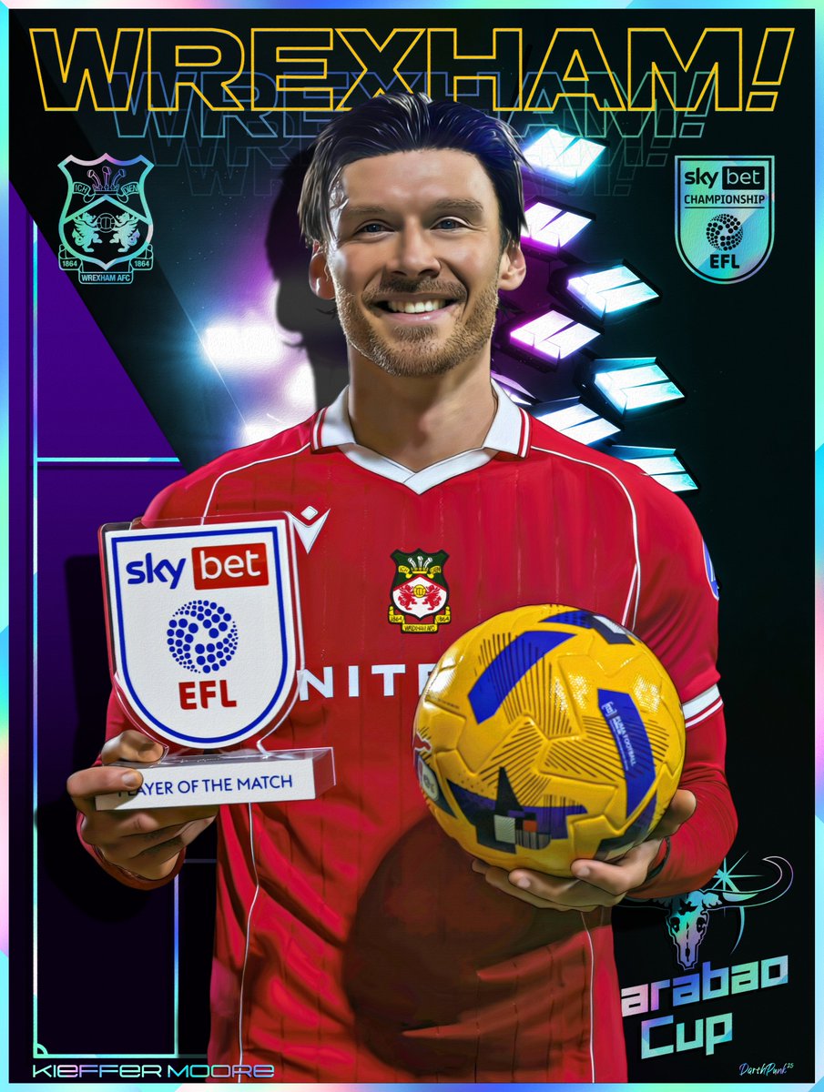 That Hat-Trick Smile
KIEFFER MOORE
Artist: DarthPunk
Medium: Digital Illustration &amp; Graphic Design
(No AI, just time, effort and a passion for Wrexham)
<a href="/KRFMoore/">Kieffer Moore</a> #Wrexham #askwxm <a href="/Wrexham_AFC/">Wrexham AFC</a> <a href="/fearlessidzine/">Fearless In Devotion | WREXHAM AFC podcast</a> <a href="/m_griffiths92/">Disney’s Mark Griffiths</a> <a href="/RobRyanRed/">RobRyanRed - Wrexham AFC Podcast</a> <a href="/MeTheWifeWxm/">Me, the Wife and Wrexham AFC Podcast</a> <a href="/Geraint4WxmAFC/">b2b2b Geraint Lloyd (P) aka Gez/Gezza/Ger</a>