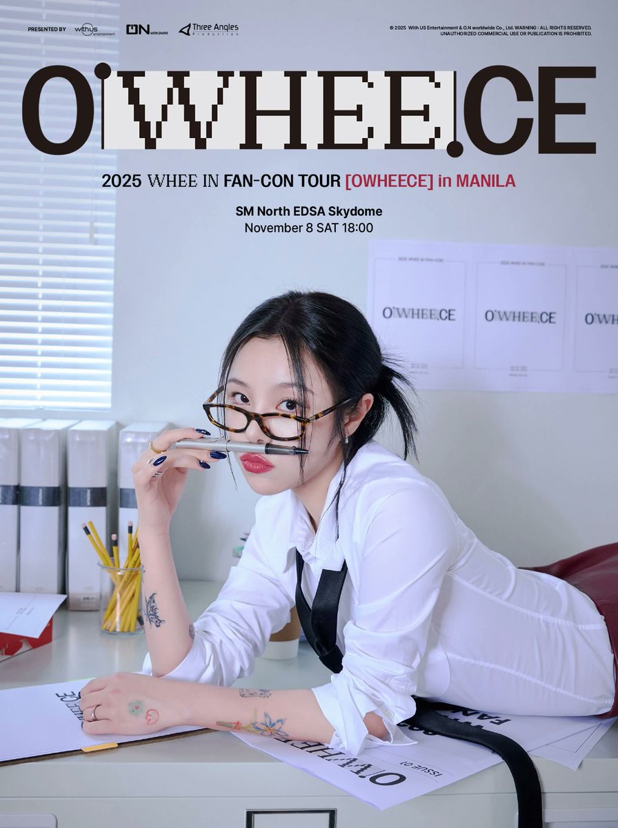 In celebration of OWheece in Manila, all available items for sale are Buy 1 Take 1 from now until Nov 7 for all concert goers.

#OWheeceInManila
#Wheein