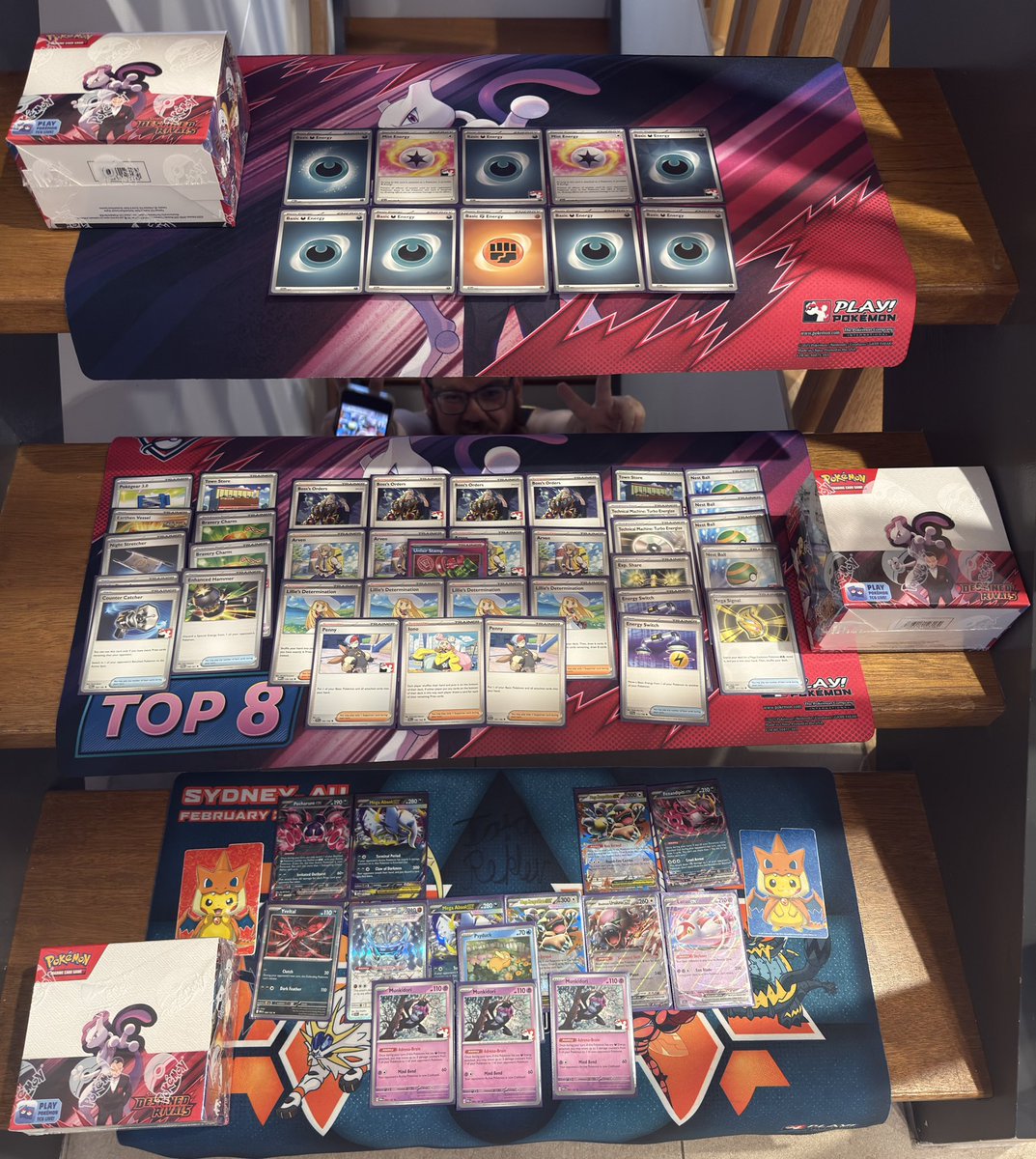 Tecql's tweet photo. Made the climb to a top 8 finish at Brisbane regionals. Thanks to the support from the Airbnb @CubTNZ @Sh3pathome  and also thanks for all the support back home from Aotearoa(NZ)  🏳️‍⚧️🌈

Fun matches with everyone I played hope to see you down the road https://t.co/xE27IwXNod