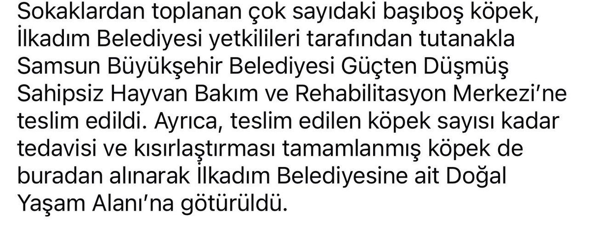 Bunun ne olduğunu soranlar oldu, izah edeyim; YILLARDIR uygulanan saçma bir yöntem. Belediyeler, Samsun BŞB'ye köpekleri teslim ediyordu, belediyeler tekrar geldiğinde getirdiklerini değil, çıkışa hazır başka belediyelere ait köpekleri alıp gidiyordu. Yani X ilçeye/mahalleye