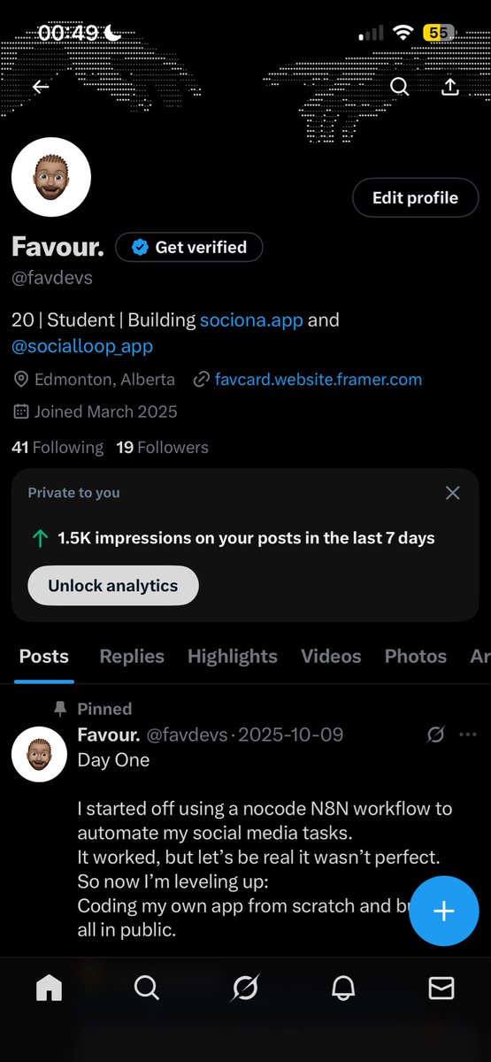 favdevs's tweet image. So close to 20 followers😭