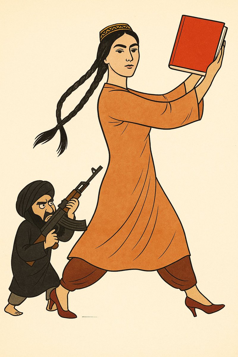 Tiny terrorist Taliban are scared that Farsiwan women getting educated will reject their Pashtunwali law.