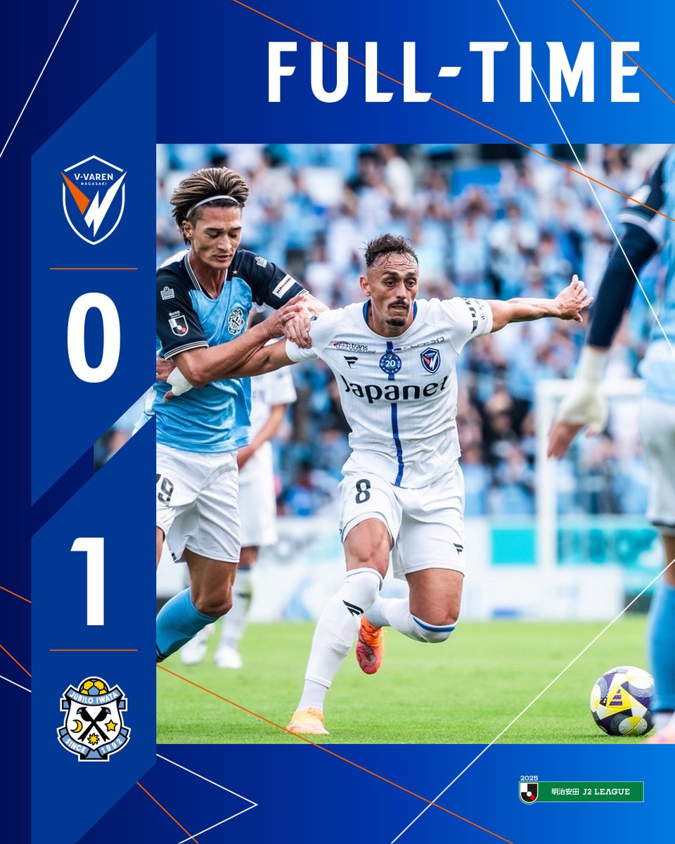🔷🔶 ⌚️𝙁𝙐𝙇𝙇-𝙏𝙄𝙈𝙀!!✔️ 👉磐田 1-0 長崎 敵地で悔しい敗戦