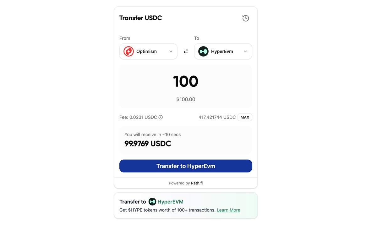 With <a href="/CctpExchange/">CCTP Exchange</a>, you always get exactly the amount you were quoted.

even if gas prices surge. it can’t give you less than that.

Immutable execution, predictable output, zero slippage.

We’re incentivized to process every transaction instantly, if we’re slow, we might lose