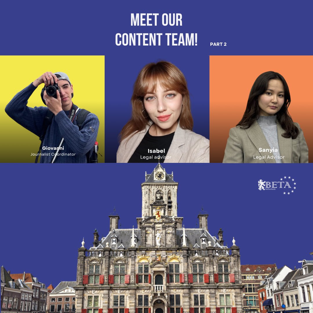 meu_netherlands's tweet photo. 🗣️Meet the MEU NL 26 Content Team Pt. 2!

Giovanni: He has developed a real addiction to stroopwafel🍯 
Isabel: She loves learning everything and then teaching it. 💬
Saniya: She listens to Russian folk music after any cringe moment. 🎶

More team spotlights coming soon 👀✨ https://t.co/io8T3zYkui