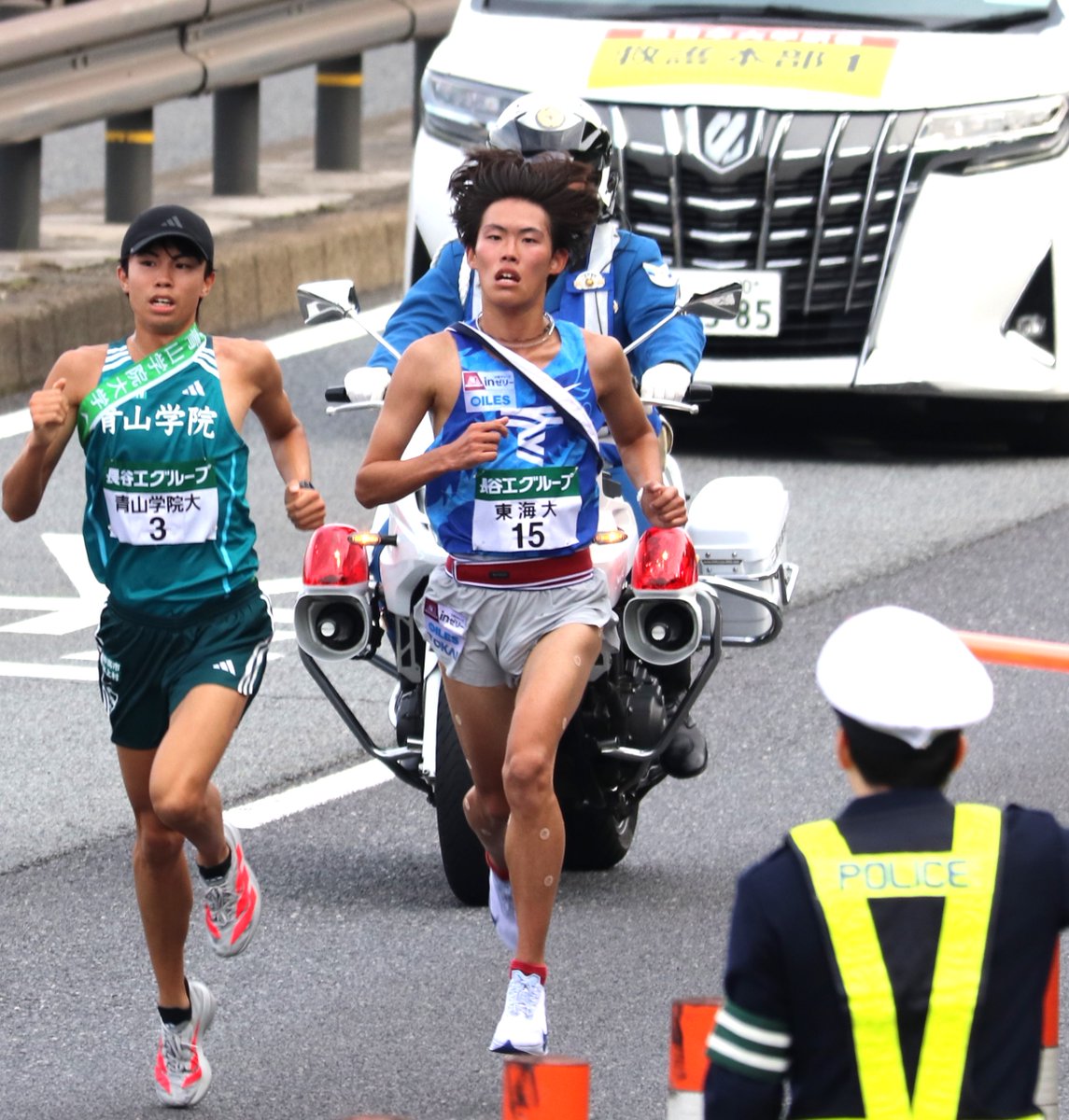 maco_min's tweet image. 2025.11.02
第57回全日本大学駅伝対校選手権大会
3区　花岡寿哉　選手（東海大学）①　
#GoTOKAI
#全日本大学駅伝
#全日本駅伝