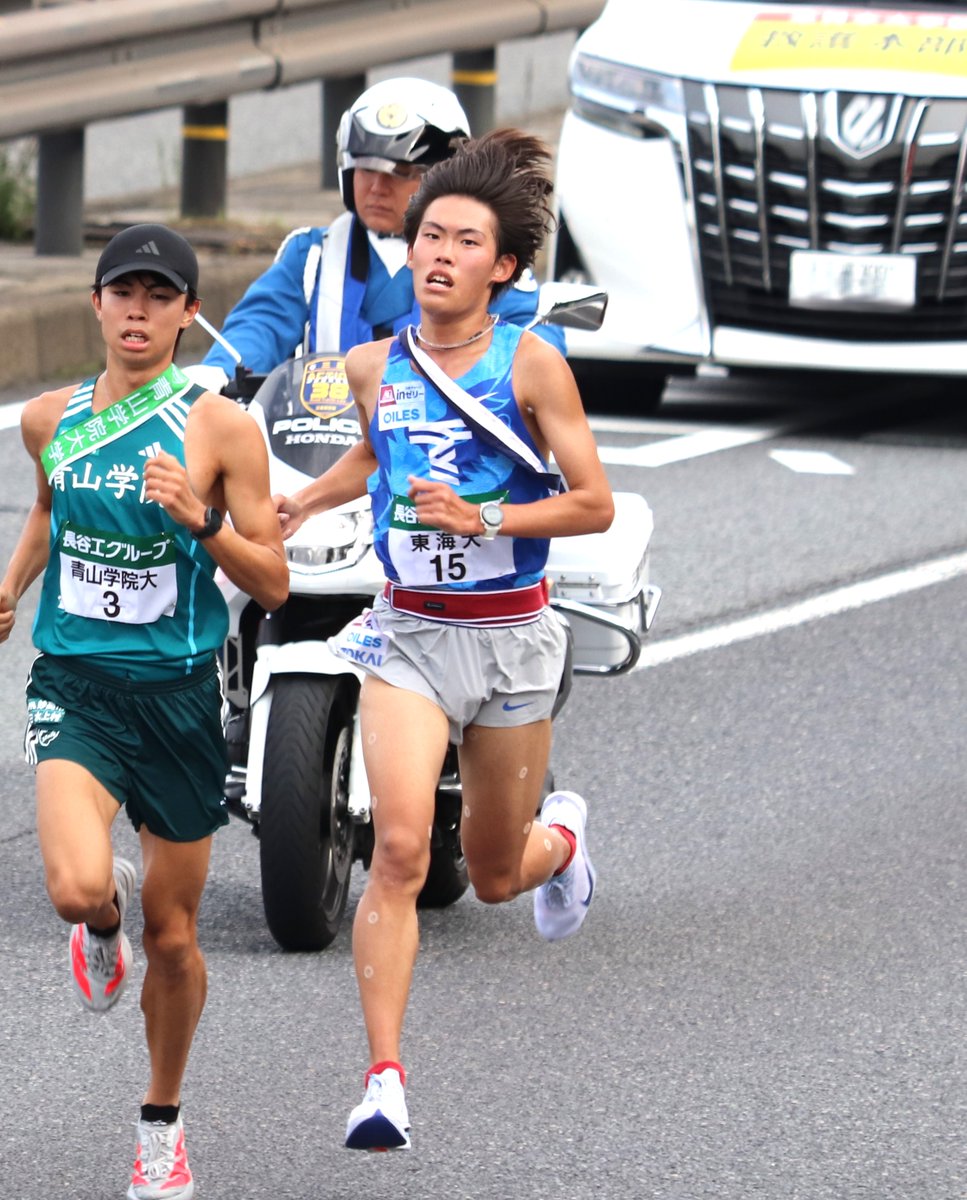 maco_min's tweet image. 2025.11.02
第57回全日本大学駅伝対校選手権大会
3区　花岡寿哉　選手（東海大学）①　
#GoTOKAI
#全日本大学駅伝
#全日本駅伝