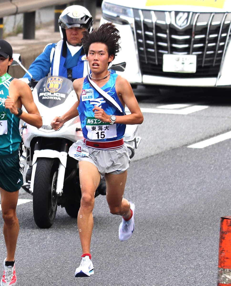 maco_min's tweet image. 2025.11.02
第57回全日本大学駅伝対校選手権大会
3区　花岡寿哉　選手（東海大学）①　
#GoTOKAI
#全日本大学駅伝
#全日本駅伝