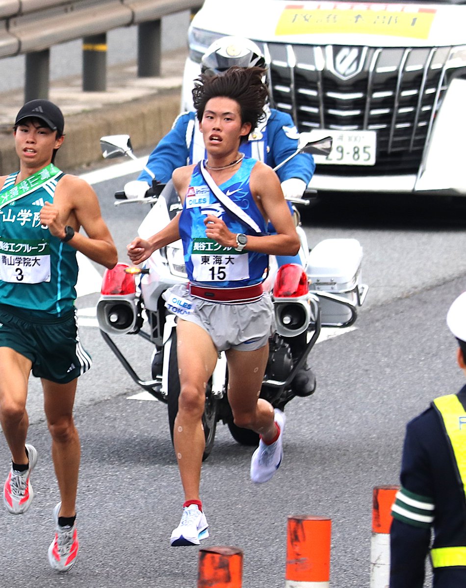 maco_min's tweet image. 2025.11.02
第57回全日本大学駅伝対校選手権大会
3区　花岡寿哉　選手（東海大学）①　
#GoTOKAI
#全日本大学駅伝
#全日本駅伝