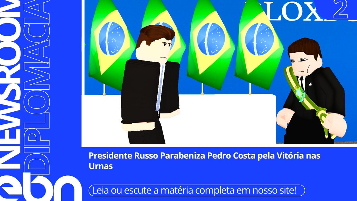 BloxEBN's tweet photo. 📰 NEWS: Russian President congratulates Pedro Costa on his election victory. 

ℹ️ Translate the news article with our built-in translator!

https://t.co/BB1O5NT22G https://t.co/jyHpEkYFL5