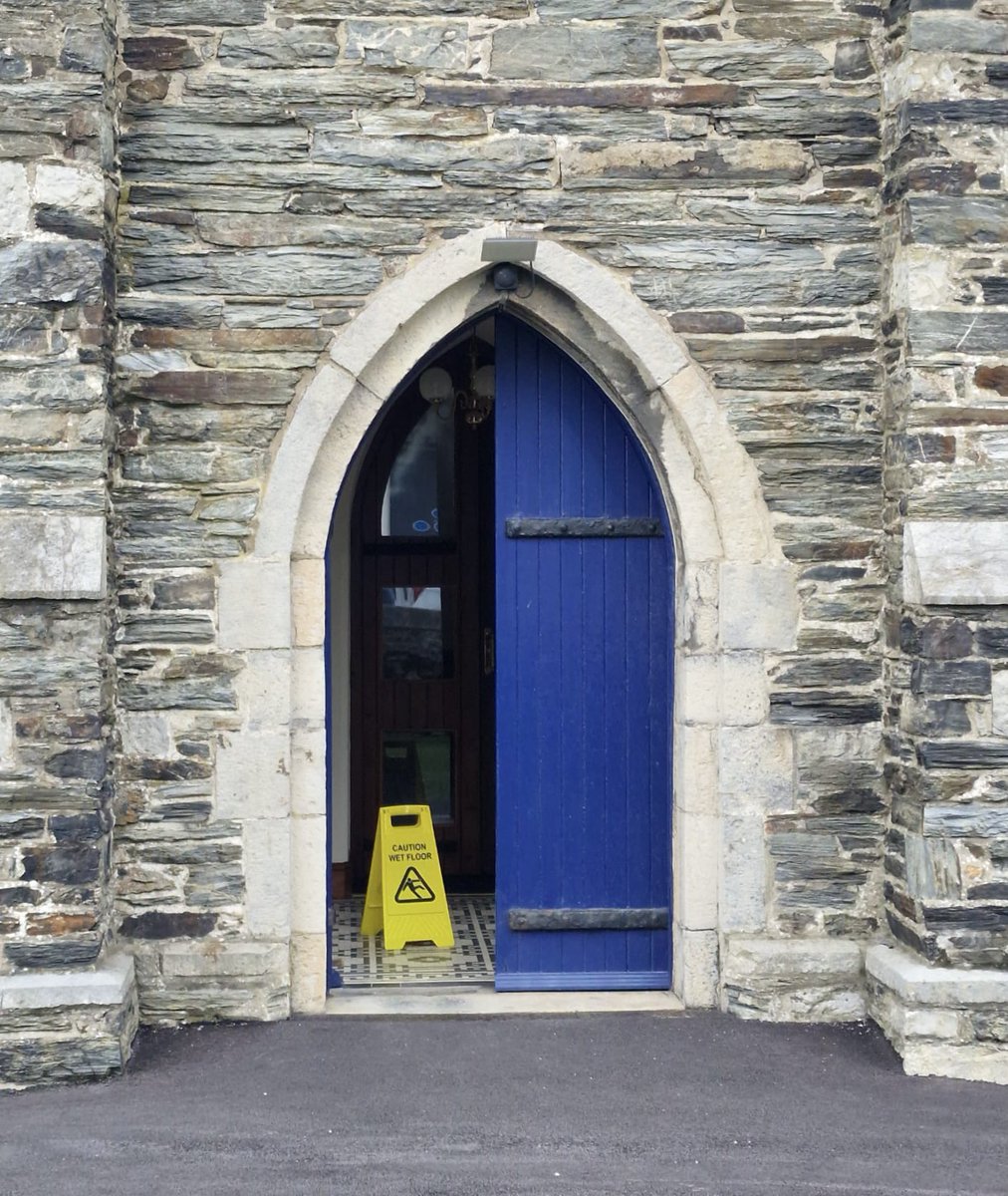 The janitor went to church.