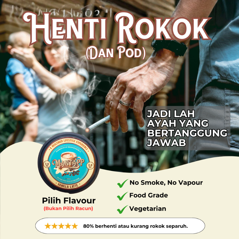MantappMy's tweet photo. Sedia untuk Henti Merokok? Pouch Mantapp boleh bantu!

Tiada Bau, Tiada Asap, Tiada Bakar.

RM15 For One Week Supply. Lihatlah anak graduasi.

By Malaysians for Malaysians. Free Shipping!