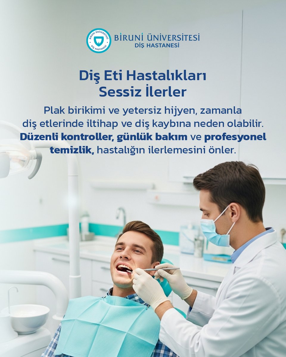 Diş etleriniz size bir şey anlatıyor olabilir.

Diş eti hastalıkları genellikle sessiz ilerler, ancak erken fark edildiğinde tamamen kontrol altına alınabilir.
Düzenli periodontoloji kontrolleri, profesyonel temizlik ve günlük bakım; sağlıklı gülüşlerin en güçlü savunmasıdır.