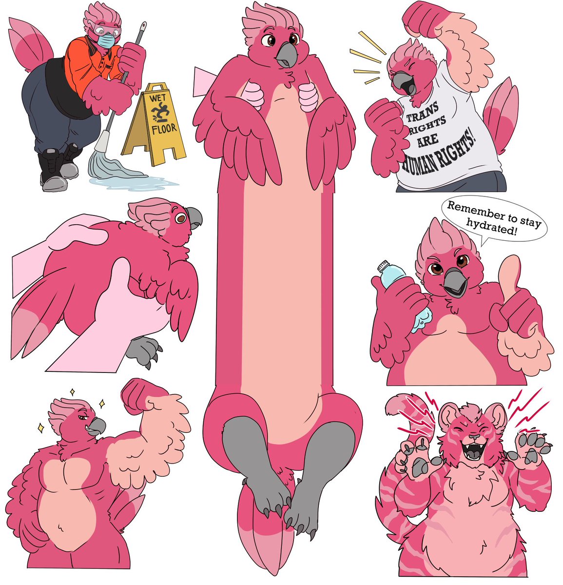 Cinder sticker pack part 2!  #furry #furryart #furrycommission