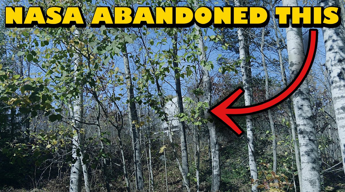 Check out what I found in the Woods that was once owned by NASA and is part of local history. Watch it here 👉🏻 youtu.be/6xclsQz9orc?si…