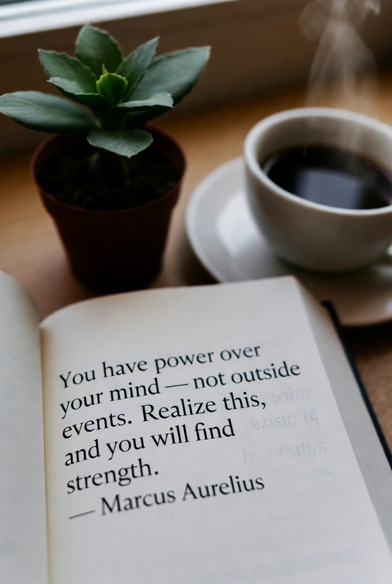 DocTheConvert's tweet image. 🚀 In a world that’s constantly throwing curveballs—market crashes, political drama, endless notifications—it’s easy to feel powerless. 
But here’s a timeless truth from the Roman emperor himself:

“You have power over your mind — not outside events. Realize this, and you will…