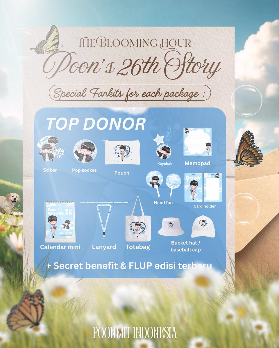 Poonmit_id's tweet image. Bagi yang mau join project ini, projectnya masih sama ya yaitu project “Nabung Bareng Poonmit Indonesia”

Project akan kami buka sampai 30/11/25. Bagi yang ingin ikut nabung / berdonasi, dengan min Rp. 200.000 kalian bisa dapetin fankit2 lucu ini💖

#Poon26thBirthdayProjects