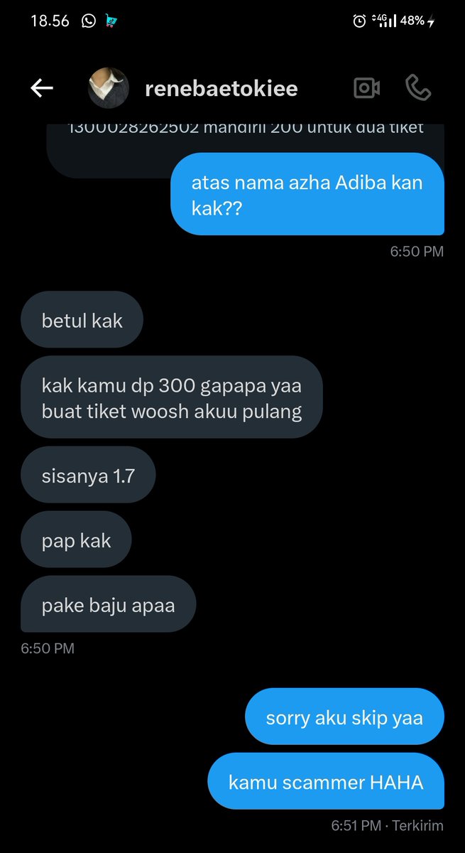 raaabucintrejo's tweet photo. SCAMMER ALERT‼️

@khyukiemark 
1300028262502 mandiri 
a/n Azha Adiba

jangan panic buying ya guysss‼️

wts wtb wta blackpink deadline in jakarta https://t.co/3kSPhow7xG
