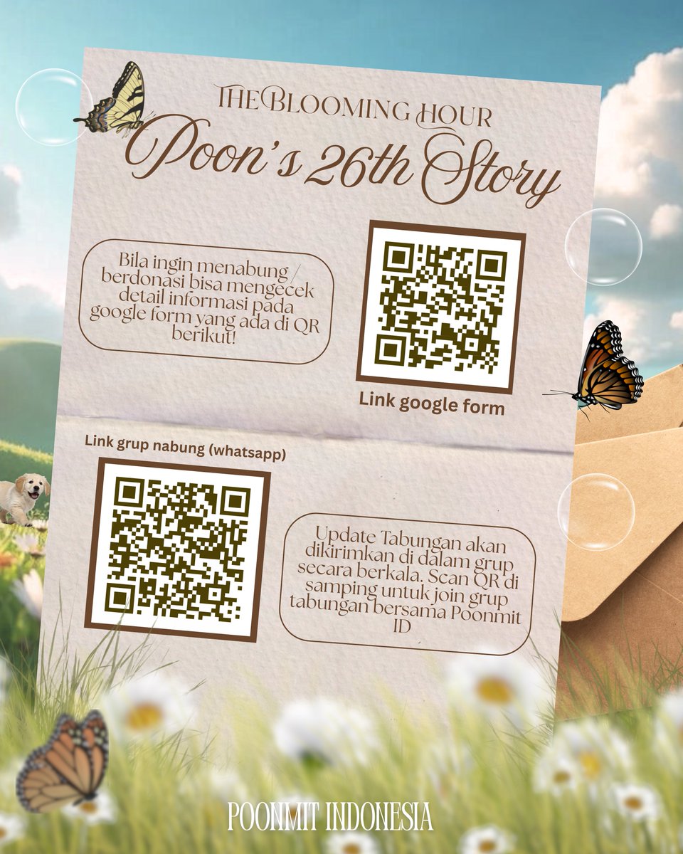 Poonmit_id's tweet image. Bagi yang ingin join projectnya, dapat melihat detail project pada link di bawah atau mengescan QR yg tertera pada poster⬇️⬇️

🔗: bit.ly/poonsbday

#Poon26thBirthdayProjects 
#poon_mit12