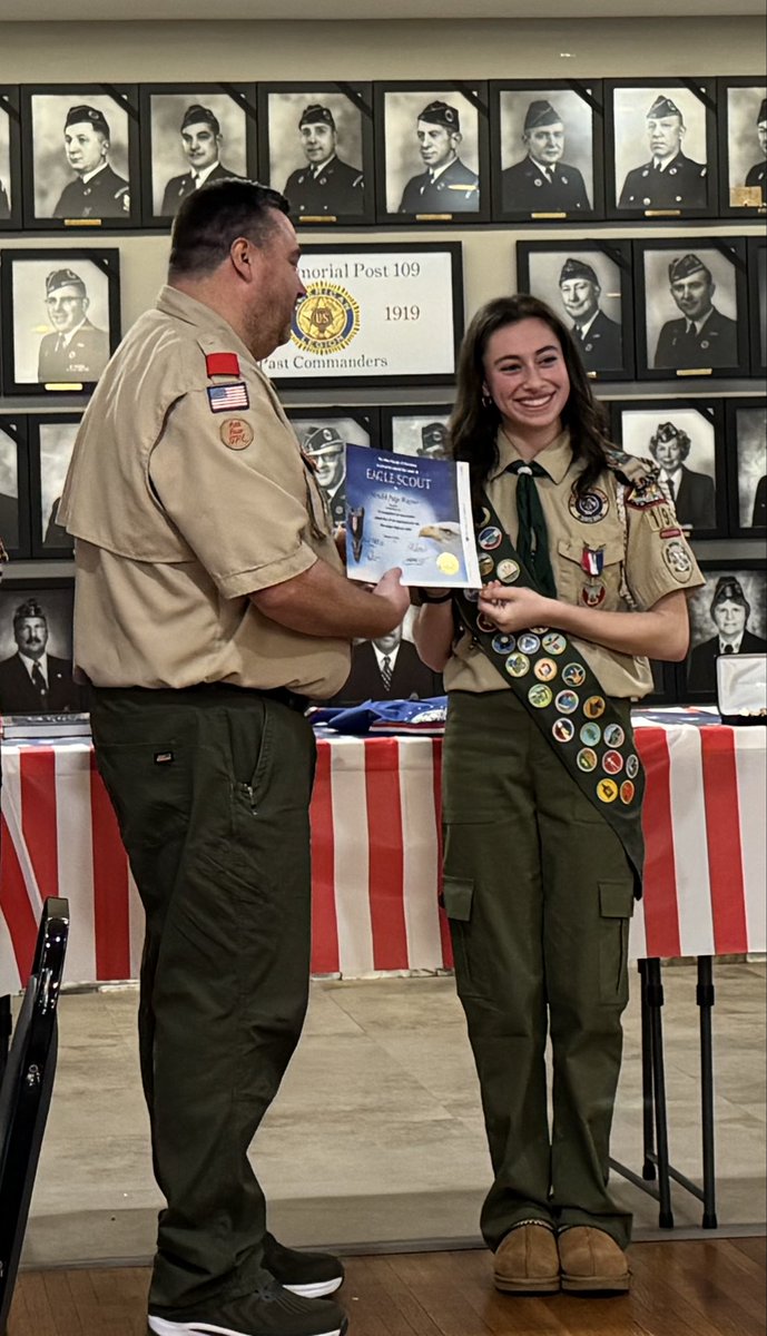 RepDelozier's tweet image. I was able to congratulate Meredith Wagner, the newest Hampden Twp Troop 196 Eagle Scout.  Her ceremony was held at American Legion Post 109 in Mechanicsburg. She worked hard on her project of Bat Houses in Srouji Park.  Great Job!