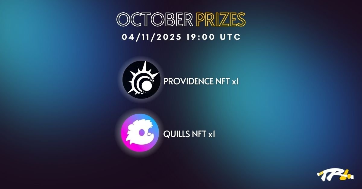 TR4 Points October period comes to an end 🎮

Prizes will be awarded on 04/11 during Game Night! 
GL to all ticket holders🔥

If you don’t have a ticket, don’t worry! 🎟
You can join the next period by participating in Game Night and events to earn TR4 Points!