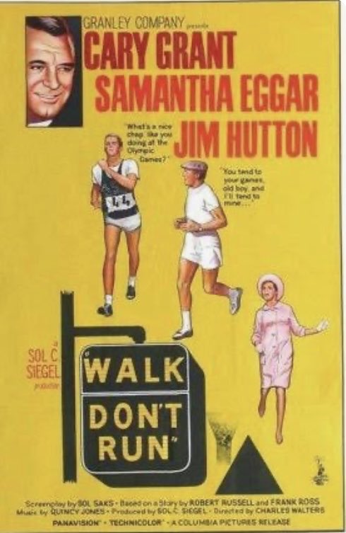 Walk Don’t Run #ASongOrMovieForEverydayTasks