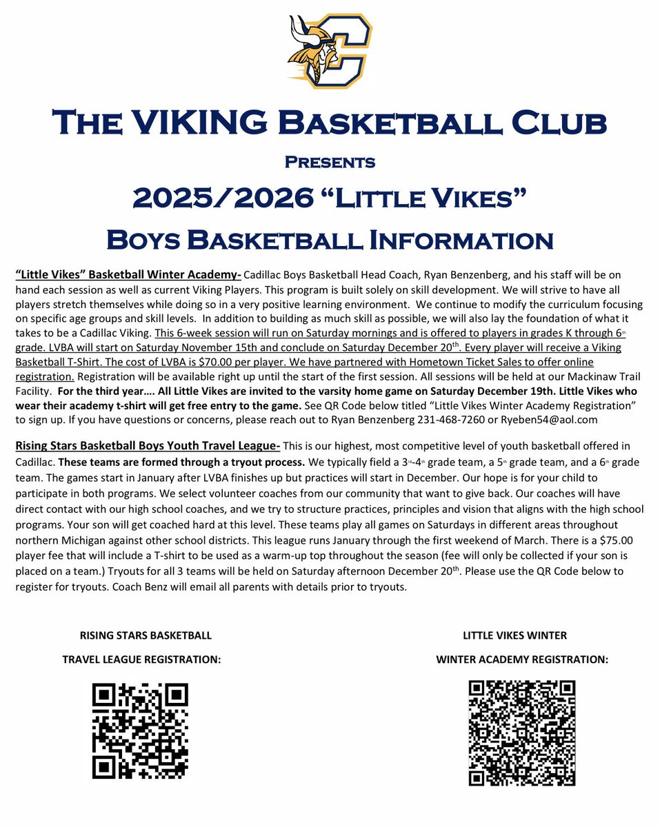 Cadillac Basketball tweet media