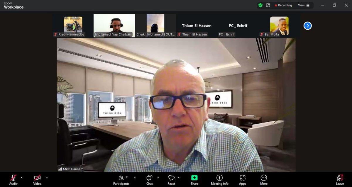 Mamedov1703's tweet photo. Just attended an insightful webinar by Mick Hannam, Owner &amp; President of Think Risk International.
We discussed building a safety mindset, risk awareness, oil and gas industries and leadership responsibility in high-risk industries.
#Leadership #SafetyCulture #ThinkRisk https://t.co/B6y43CGuzy