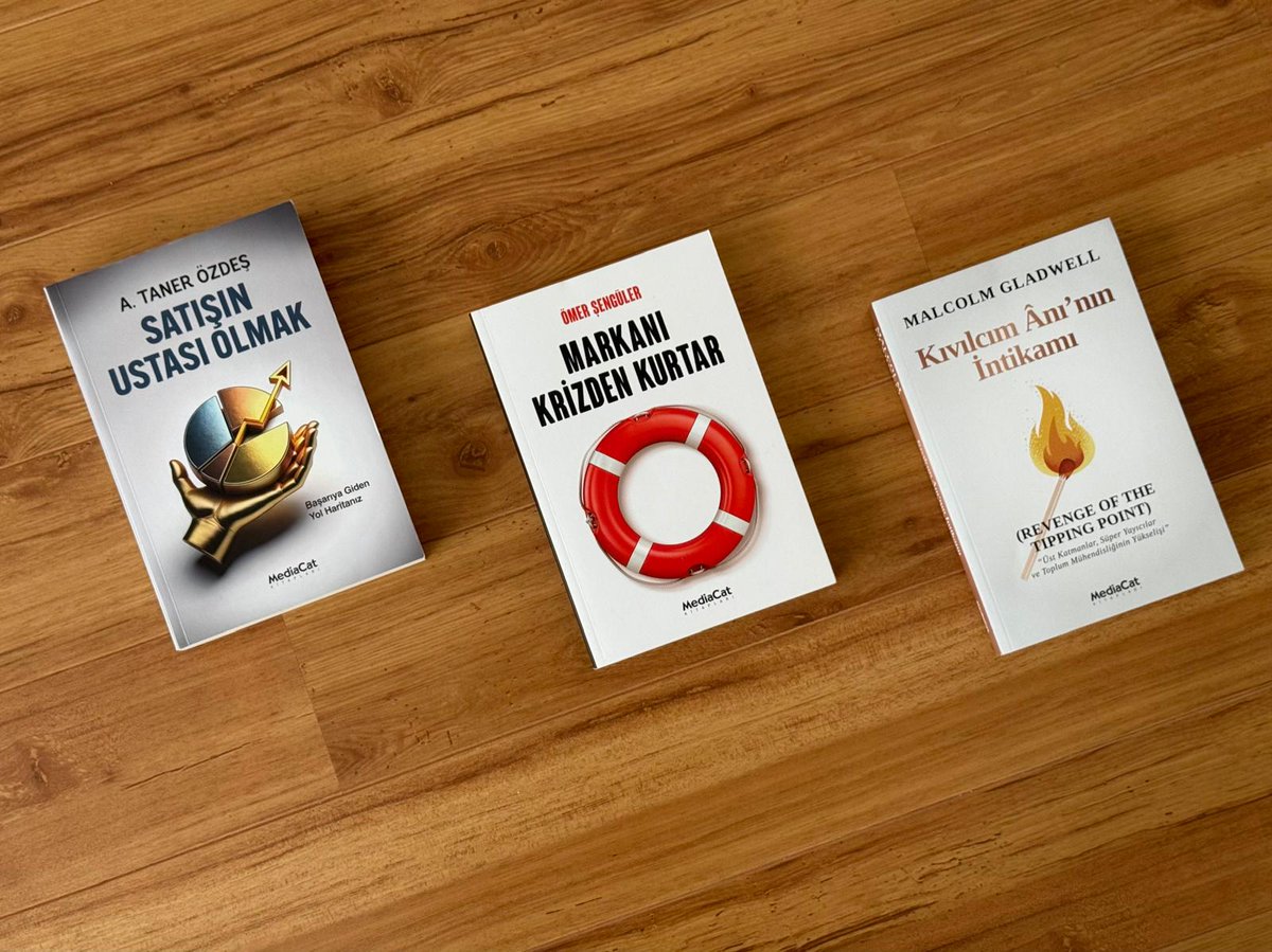 IsKitaplari's tweet image. 3 Değerli Tavsiye Kitap 

1. Kıvılcım Anı'nın İntikamı 
Malcolm Gladwell 
2. Markanı Krizden Kurtar 
@omersenguler 
3. Satışın Ustası Olmak 
@tanerozdes