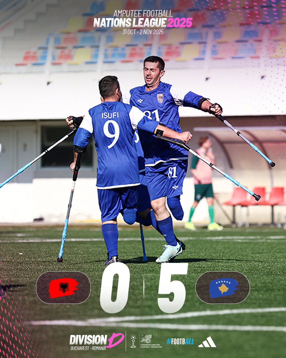 Kosovo’s first win at the tournament! 🌟🇽🇰 

#AmputeeFootball #AmpNationsLeague