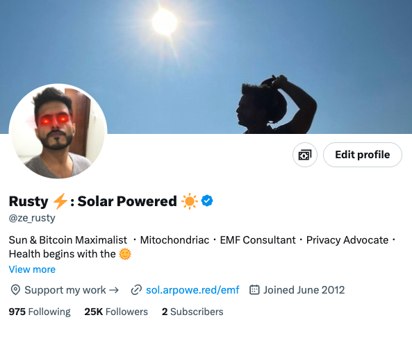 Rusty ⚡️: Solar Powered ☀️ tweet media