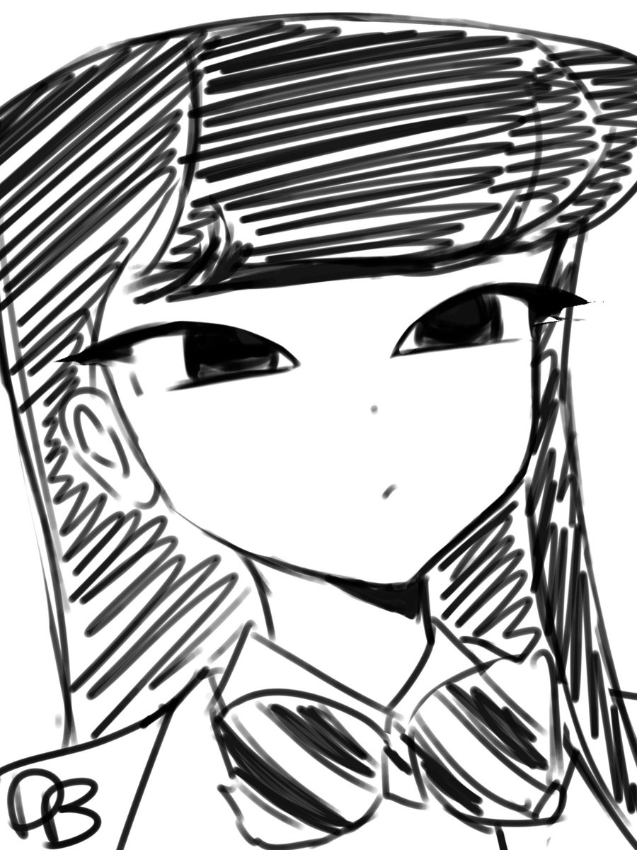 HasuneDoodlebug's tweet image. Komi sketch, I haven’t caught up with the series yet
#komicantcommunicate #shokokomi