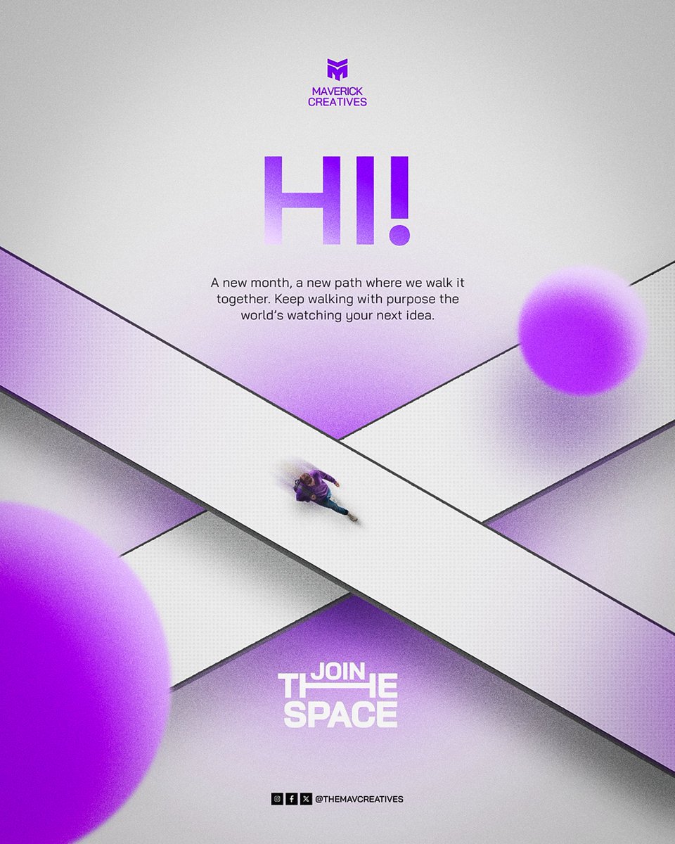 TheMavCreatives's tweet photo. New month, new lane. Same drive to build, create, and shake things up.
Here’s to November with momentum. 

Join the space 
https://t.co/VFRYZkXZ8P
#Newmonth #Maverickcreatives https://t.co/XbZ9pHfLFe