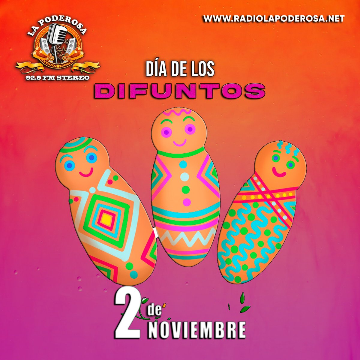 🙏🏻🕊️¡La Poderosa te acompaña en este 2 de Noviembre! 
Hoy, nuestra fuerza reside en la memoria de los que se fueron. Que su recuerdo nos impulse a vivir cada día con más poder y alegría.

#LaPoderosa #2deNoviembre