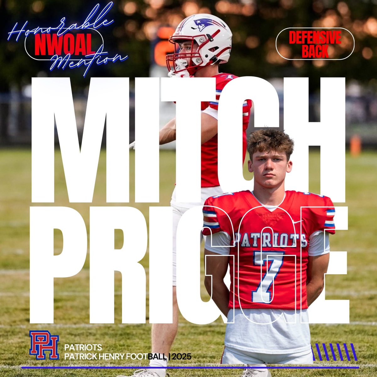 Patrick Henry Patriot Football tweet media
