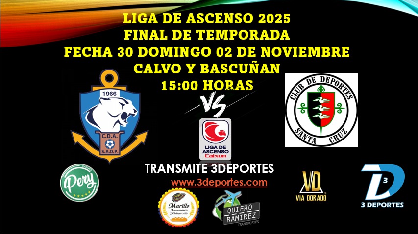 Hoy 14:25hrs #CDAx3DEPORTES 
<a href="/ClubAntofagasta/">C.D. Antofagasta</a> vs #SantaCruz
⚽🎤🐾⚽🎤🐾

Link
youtube.com/@3deportes3dep…

3deportes.com 

#antofagasta #chile #santacruz #futbol