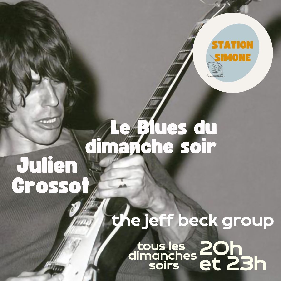20h (&amp; 23h) Le Blues sur <a href="/StationSimone/">Station Simone</a> <a href="/Julien_Grossot/">Julien Grossot</a> 
<a href="/thierrychanu/">Thierry Le Chat</a> <a href="/genevievinteu1l/">MiladyVinteuil</a> <a href="/VinyleAudio/">Vinyle&Audio</a> 
<a href="/philippepoustis/">Philippe Poustis 🇺🇦🇦🇲</a>  <a href="/lauric_henneton/">𝕃𝕒𝕦𝕣𝕚𝕔 ℍ𝕖𝕟𝕟𝕖𝕥𝕠𝕟</a>
<a href="/RockpourlesNuls/">Crosstown Traffic</a> <a href="/KMS__/">KMS</a> <a href="/po_prenassi/">P.-O. Prenassi</a>
 <a href="/RemiFauconnier/">Rémi Fauconnier</a> <a href="/WaterlooSunsetK/">Tony Gameiro</a> 
<a href="/HHERVE_/">Rv</a>  <a href="/Johncox21122/">Mr Kite 2</a>   <a href="/po_prenassi/">P.-O. Prenassi</a> 
 <a href="/gotglink/">Sherri Berri</a> <a href="/morgane_muse/">Morgane_muse</a> &amp;co