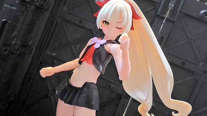 メガミデバイスのバスタードール、 パラディンとナイトダークネス組み合わせて1体オリジナルメガミ作りました 予想以上にヒロインみたいな外見になれたしカッコいいからこれはこれであり 武装やコンセプトどうしようかなぁ