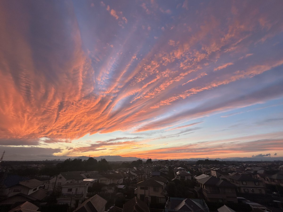 空がなにやらすごいことになっている。