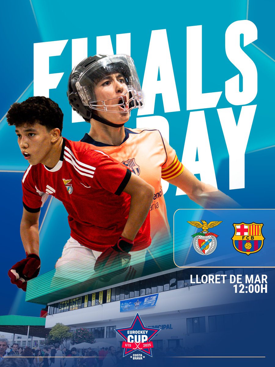 𝐖A𝐈T𝐈N𝐆 𝐅O𝐑 𝐓H𝐄 𝐍E𝐖 𝐂H𝐀M𝐏 𝐏.𝟐 🏆

SL Benfica 🆚 Barça

⏰ 12:00h
📍 Pavelló Municipal d'Esports | Lloret de Mar

Who will lift the U15 trophy? 🏆
🔴 𝐋𝐈𝐕𝐄 on Youtube!

#EurockeyCup #BeTheNext #EsportsDDGI #InCostaBrava