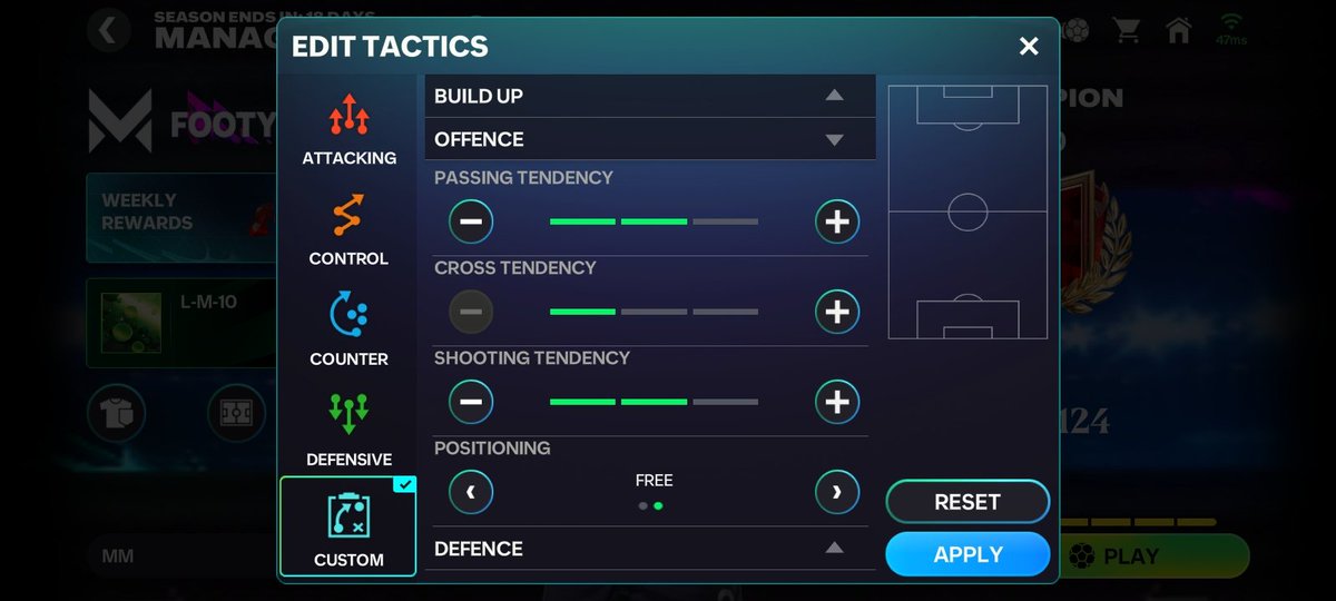 FCMMIZ's tweet photo. Manager mode Tactics For 4-3-3 Holding 

Easiest 9999 Gems 💎 https://t.co/eQgYCVqYcv