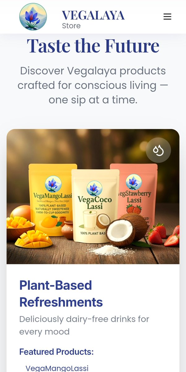 infoxify's tweet photo. Our new project Vegalaya is live now!
A modern website built for a plant-based beverage brand crafting dairy-free drinks for conscious living. https://t.co/5o5DW0uoEV