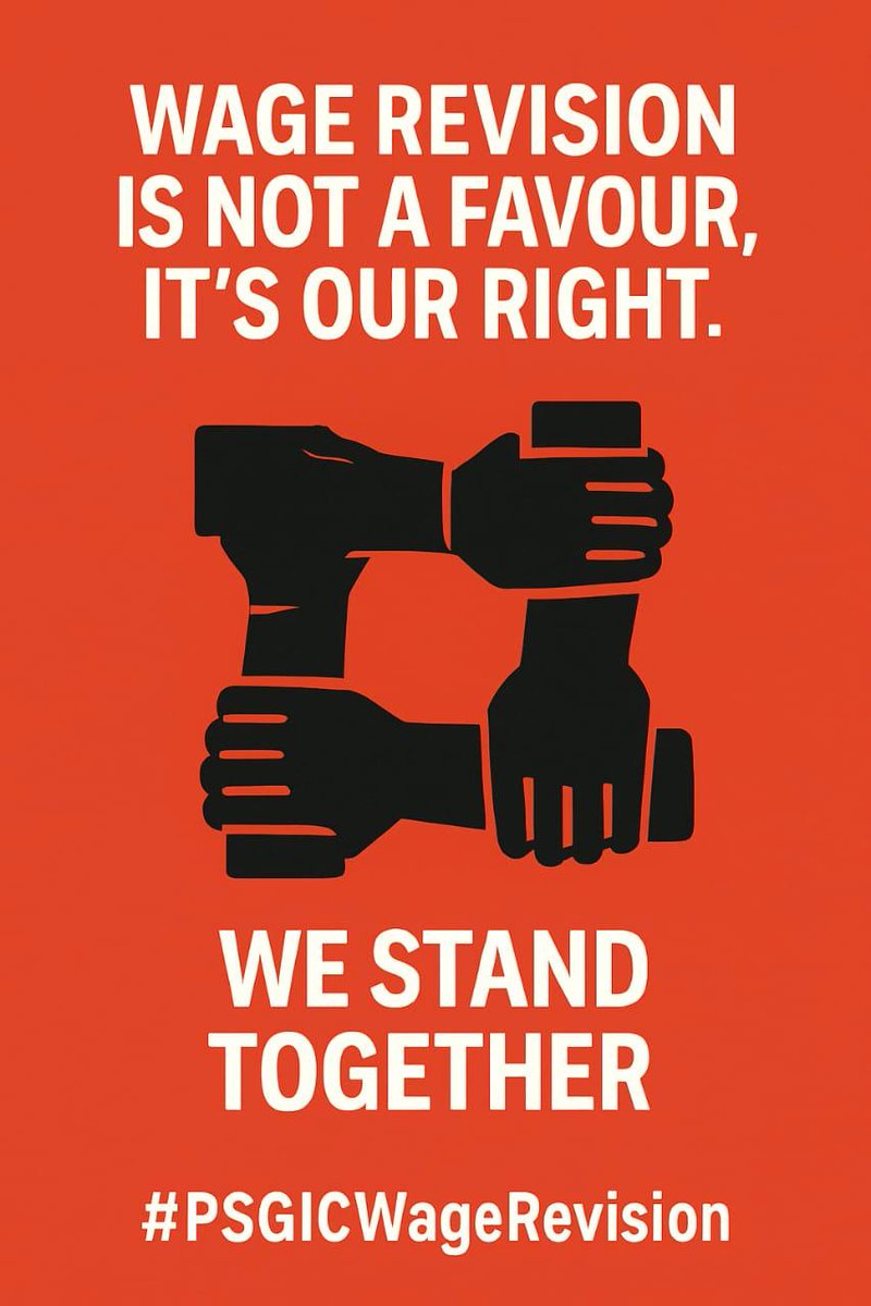 #PSGICsWageRevesion
#GIPSA_Chuppitodo
#Leaders_ActionNow

Finacial closing over....
Diwali over.....
Still waiting for Rightful wages....
It's unjustice with PSGIC's employees......
<a href="/FinMinIndia/">Ministry of Finance</a> <a href="/DFS_India/">DFS</a> <a href="/LabourMinistry/">Ministry of Labour & Employment, GoI</a> @WeInsurers