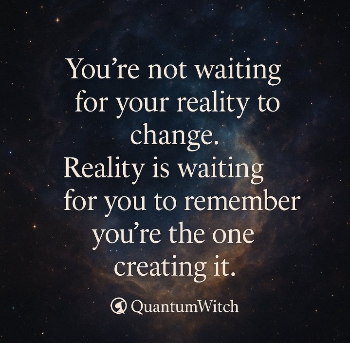 quantumwitch777's tweet image. Reality isn’t happening to you, it’s responding through you.
Remember who’s behind the illusion ✨
#QuantumWitch #Consciousness #Awakening #Manifestation #RealityCreator